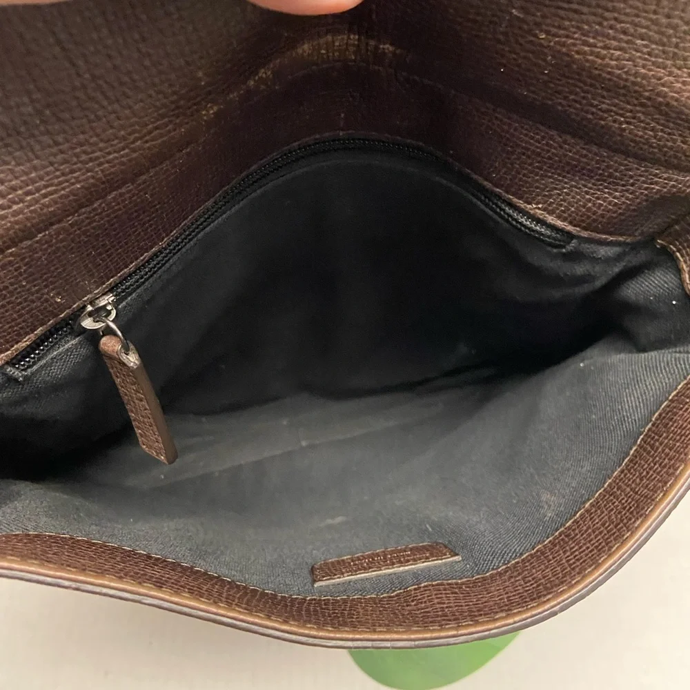 Salvatore Ferragamo Pebbled Leather Unisex Crossbody